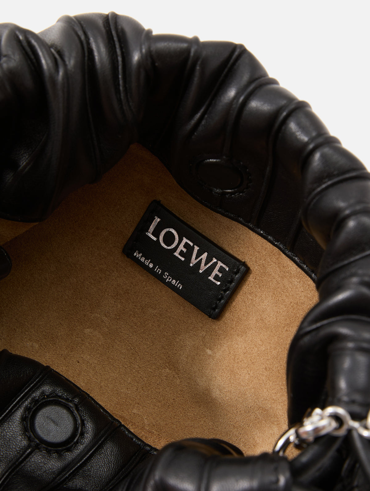 Flamenco Purse,LOEWE,BLACK,Image 4