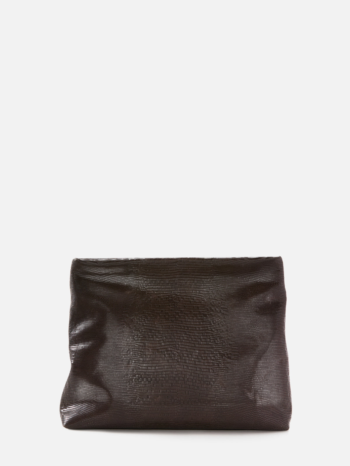 Jerry Clutch,NILI LOTAN,DARK BROWN LIZARD,Image 1