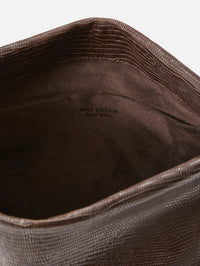 Jerry Clutch,NILI LOTAN,DARK BROWN LIZARD,Image 3