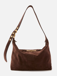 Suede Shoulder Bag,MIU MIU,MORO,Image 1