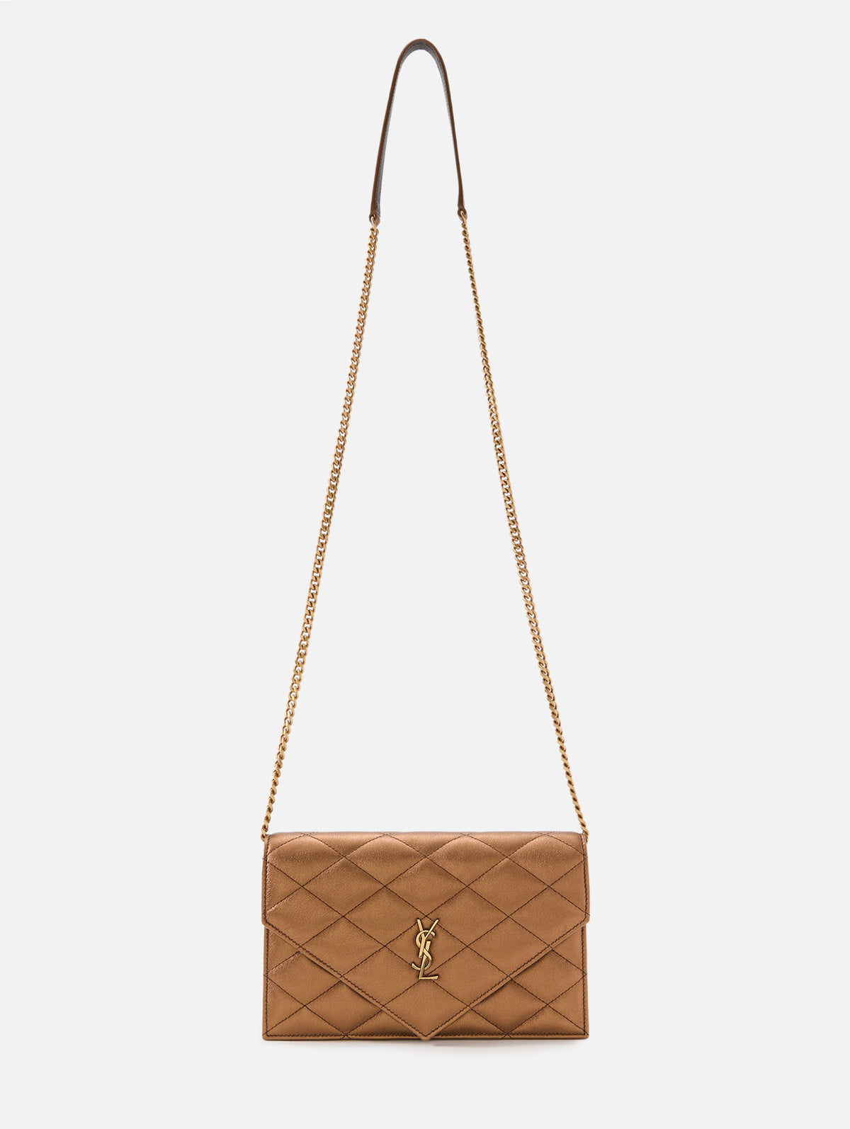Chain Wallet,SAINT LAURENT,COOL BRONE,Image 1
