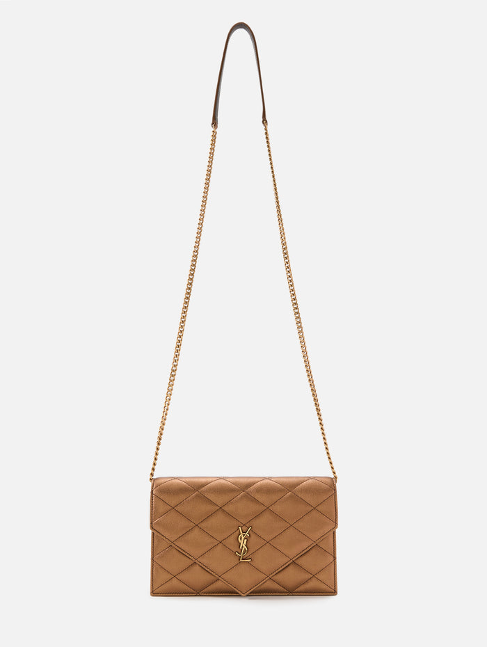 Chain Wallet,SAINT LAURENT,COOL BRONE,Image 1