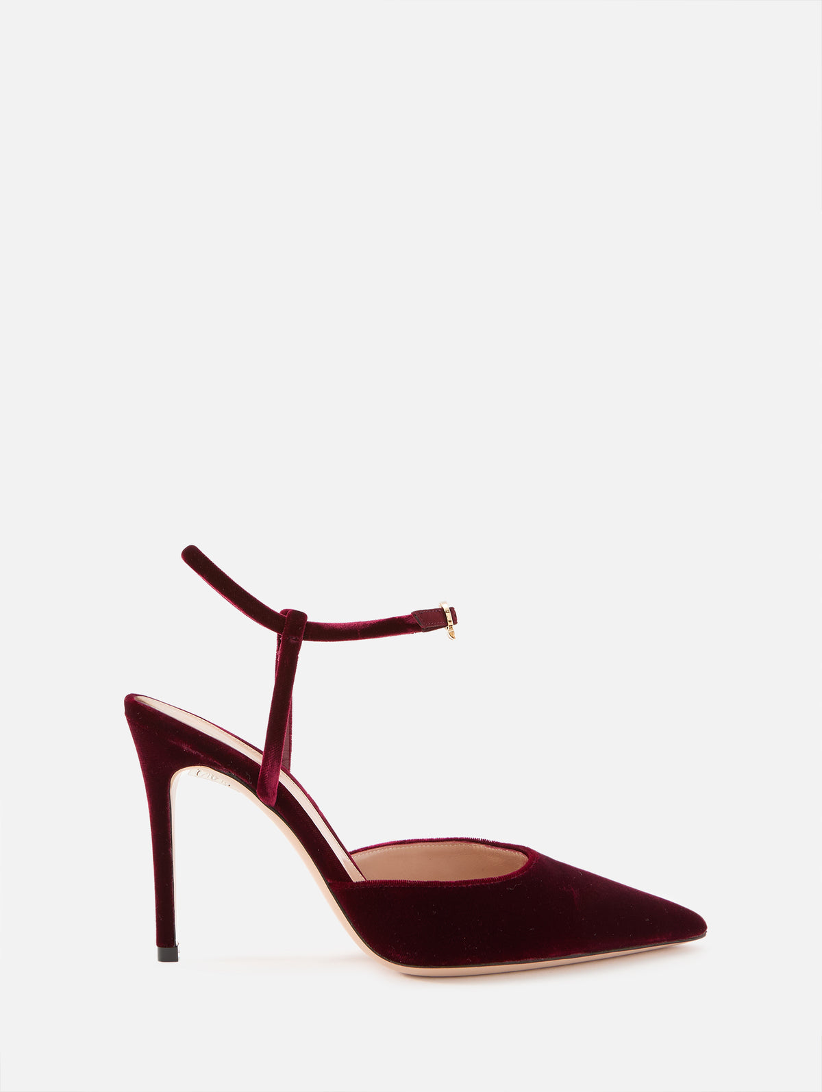 Velvet Slingback 95mm,GIANVITO ROSSI,SYRAH,Image 1