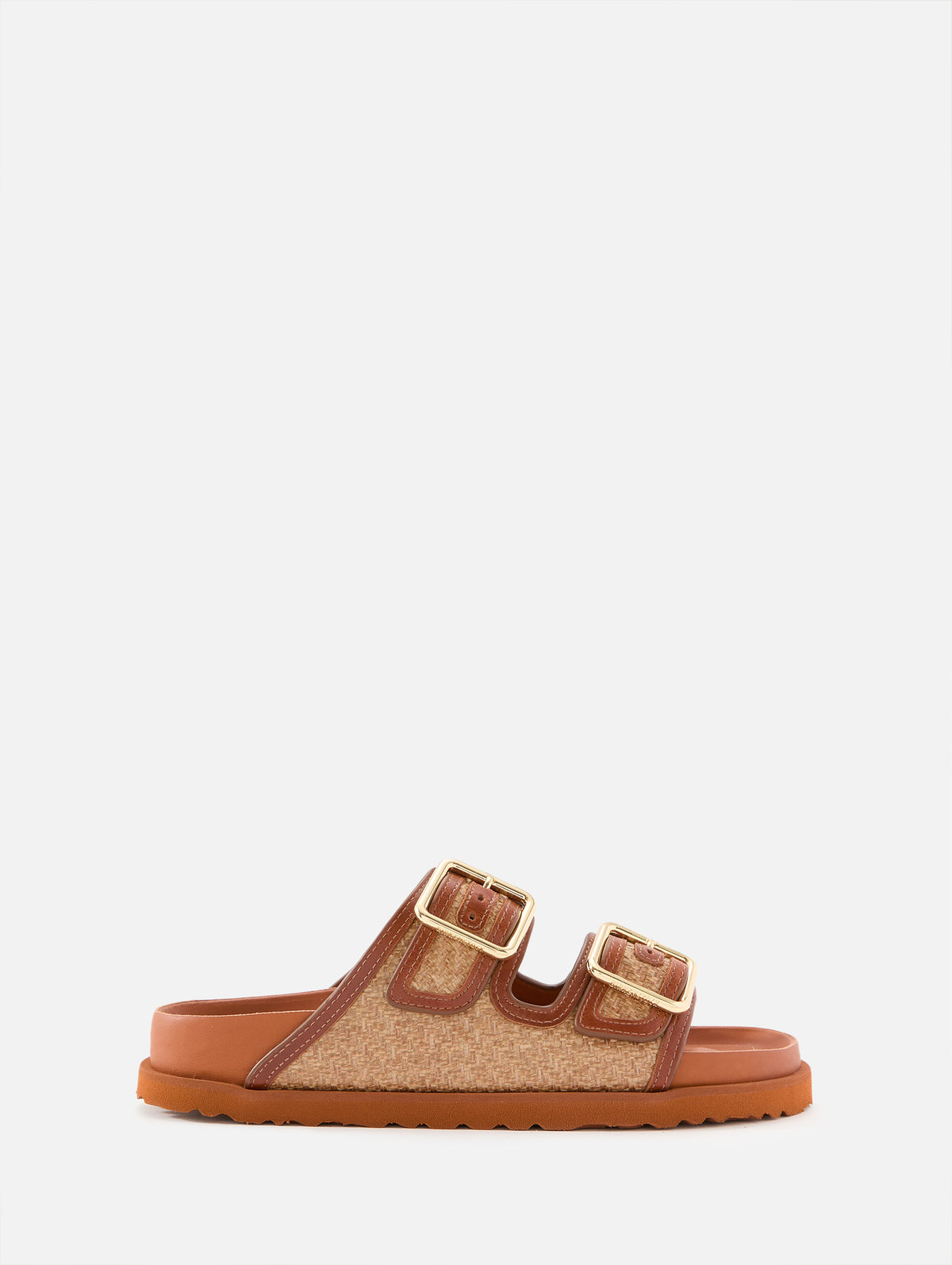 Arizona Framed Raffia 1774 Sandal,BIRKENSTOCK,GINGER BROWN,Image 1