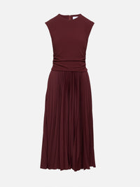 Carly Dress,TANYA TAYLOR,DEEP REDWOOD,Image 1