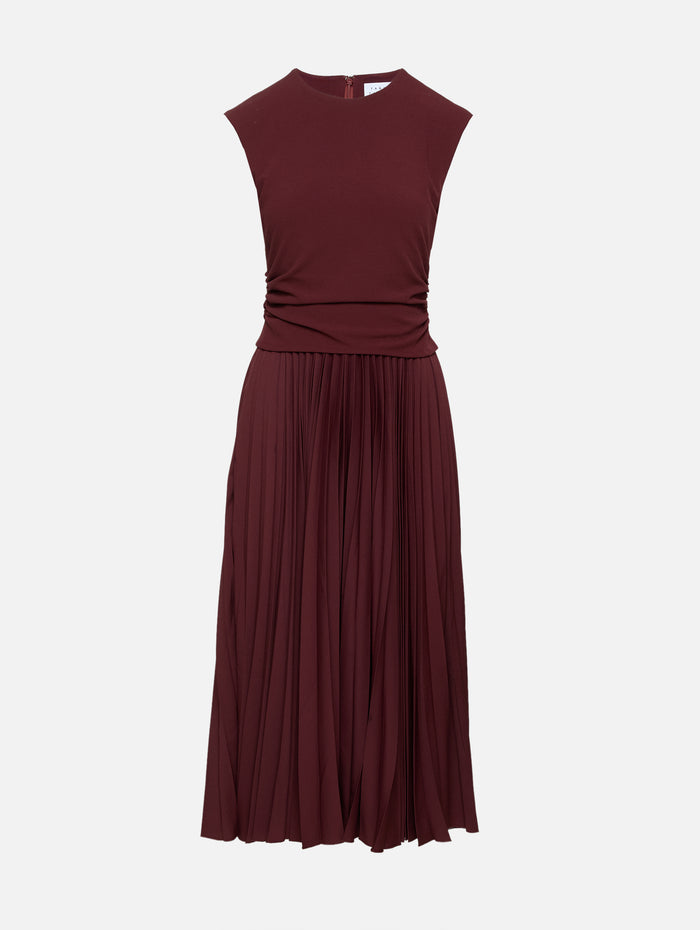 Carly Dress,TANYA TAYLOR,DEEP REDWOOD,Image 1