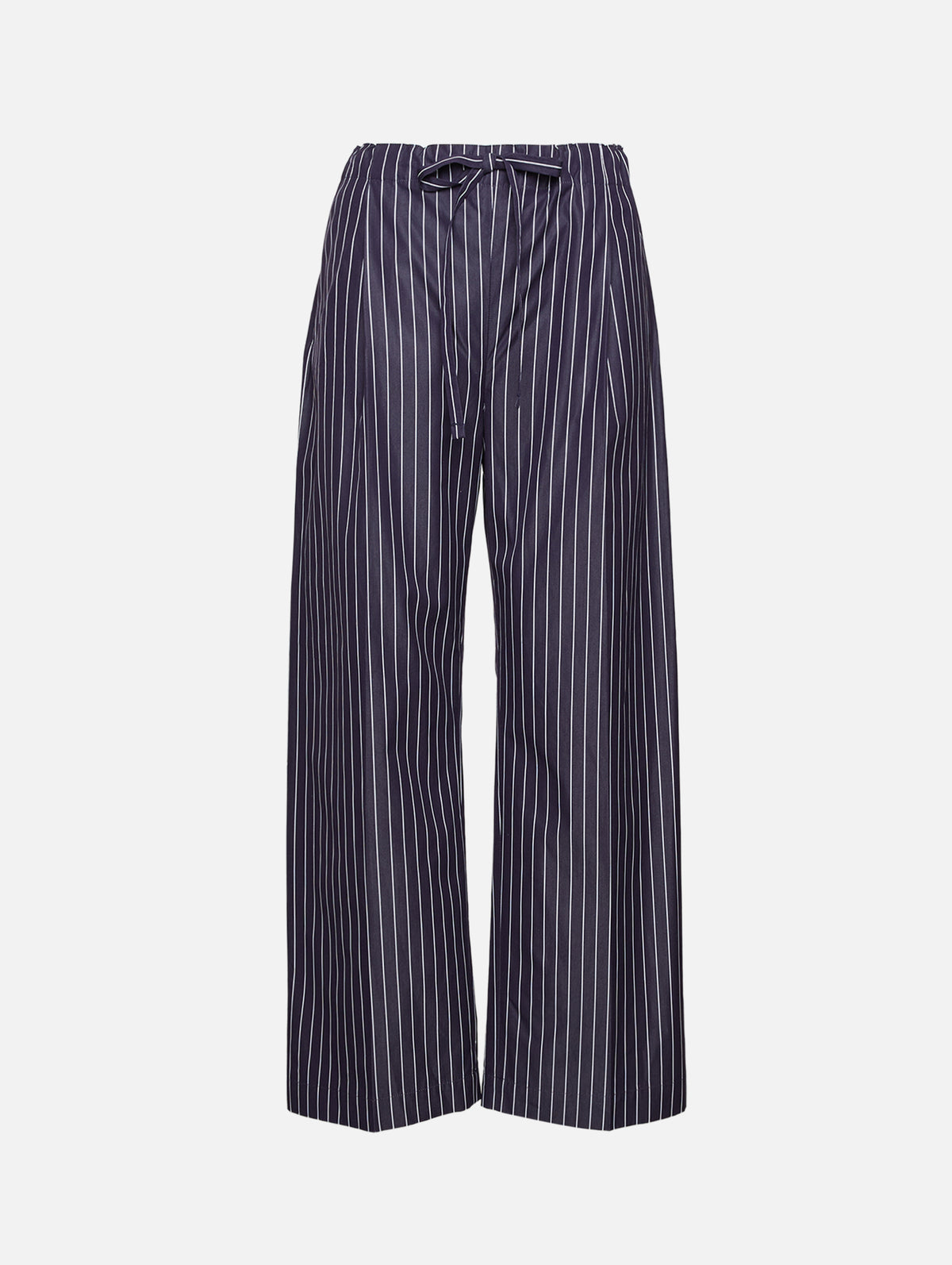 Drawcord Pant,ANOTHER TOMORROW,NAVY/WHITE STRIPE,Image 2