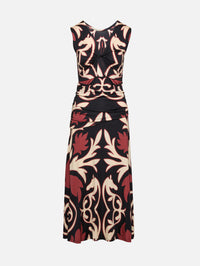 Mistico Midi Dress,JOHANNA ORTIZ,BLACK ECRU,Image 1
