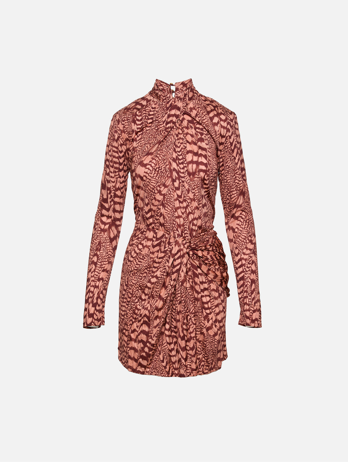 Softly Unbound Mini Dress,JOHANNA ORTIZ,WINE ROSE,Image 1