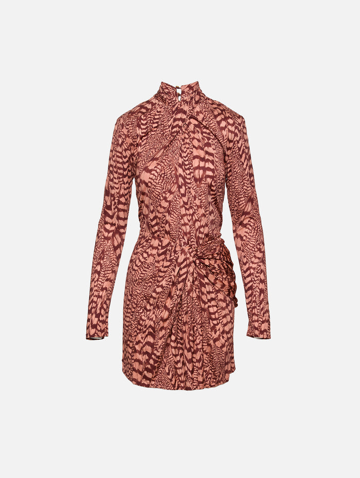 Softly Unbound Mini Dress,JOHANNA ORTIZ,WINE ROSE,Image 1