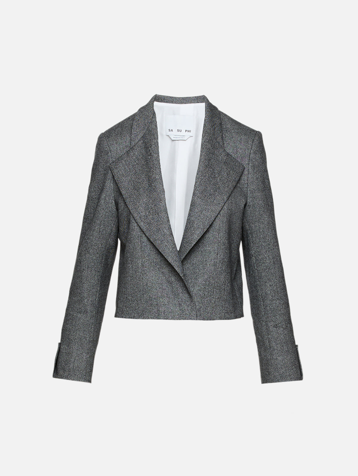 Lauren Cropped Jacket,SASUPHI,GREY,Image 2