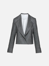 Lauren Cropped Jacket,SASUPHI,GREY,Image 2