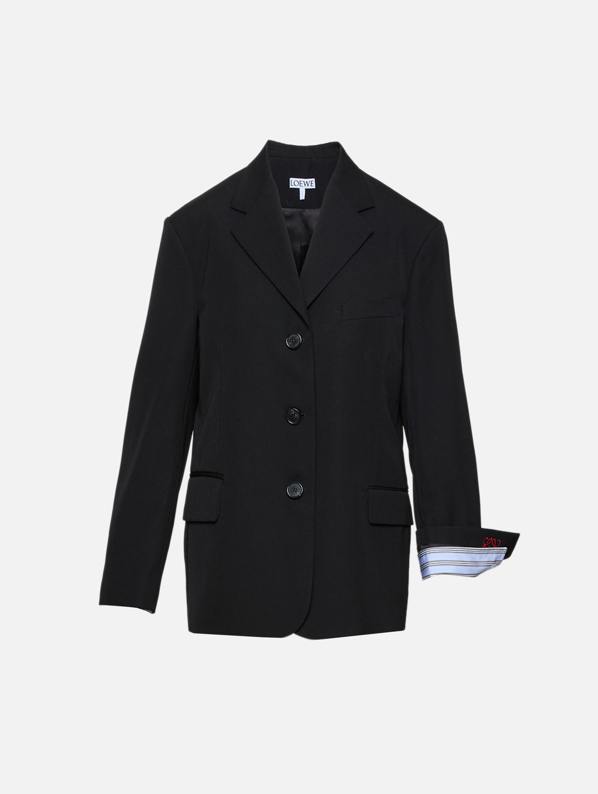 Blazer Jacket,LOEWE,BLACK,Image 2