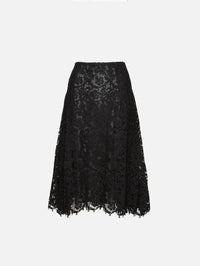 Lace Skirt,FENDI,BLACK,Image 1