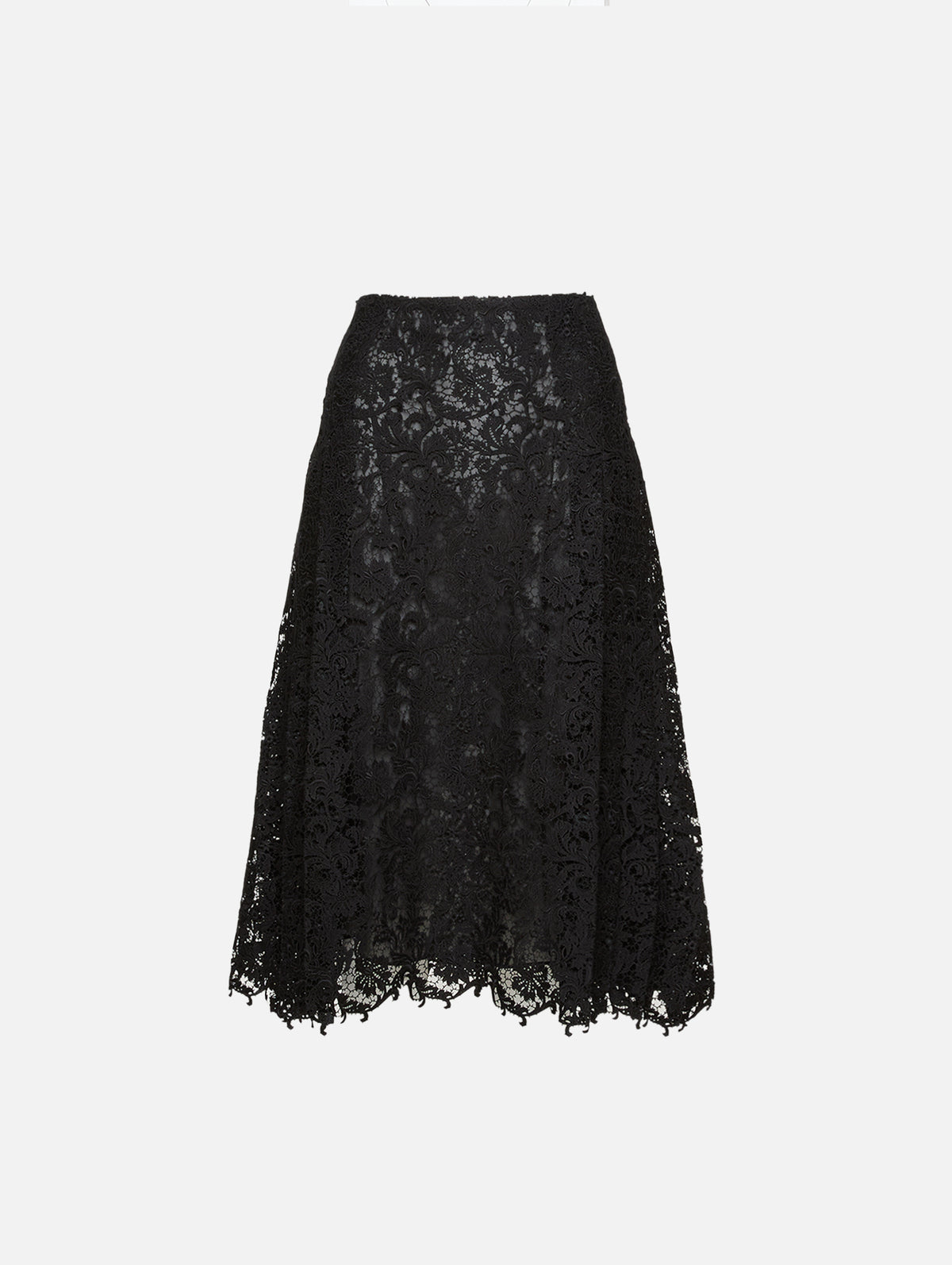 Lace Skirt,FENDI,BLACK,Image 2