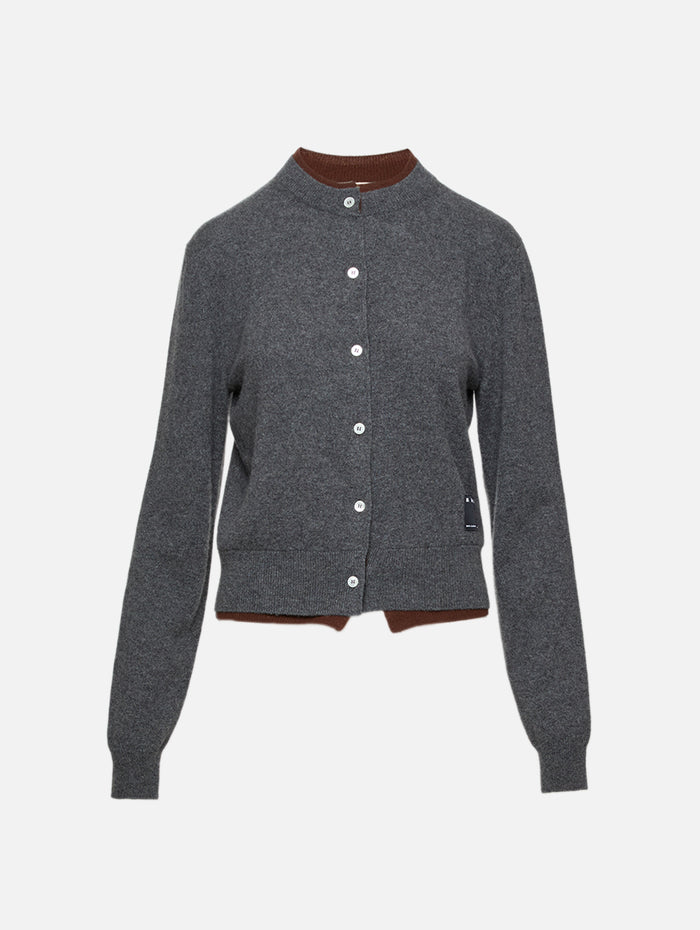 Cardigan,MARNI,GRAPHITE,Image 1