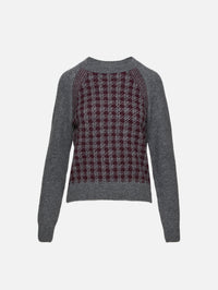 Round Neck Sweater,SASUPHI,BORDEAUX,Image 1