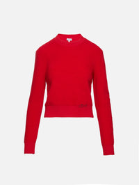 Crewneck Sweater,LOEWE,RED,Image 1