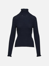 Juniper Sweater,PROENZA SCHOULER WHITE LABEL,NAVY,Image 1