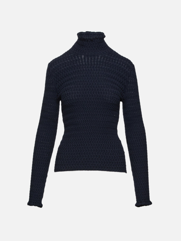 Juniper Sweater,PROENZA SCHOULER WHITE LABEL,NAVY,Image 1