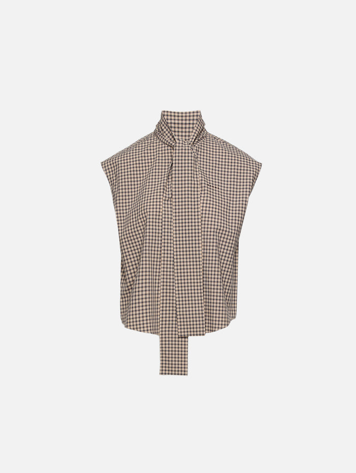Sleeveless Blouse,MARNI,CEMENT,Image 1