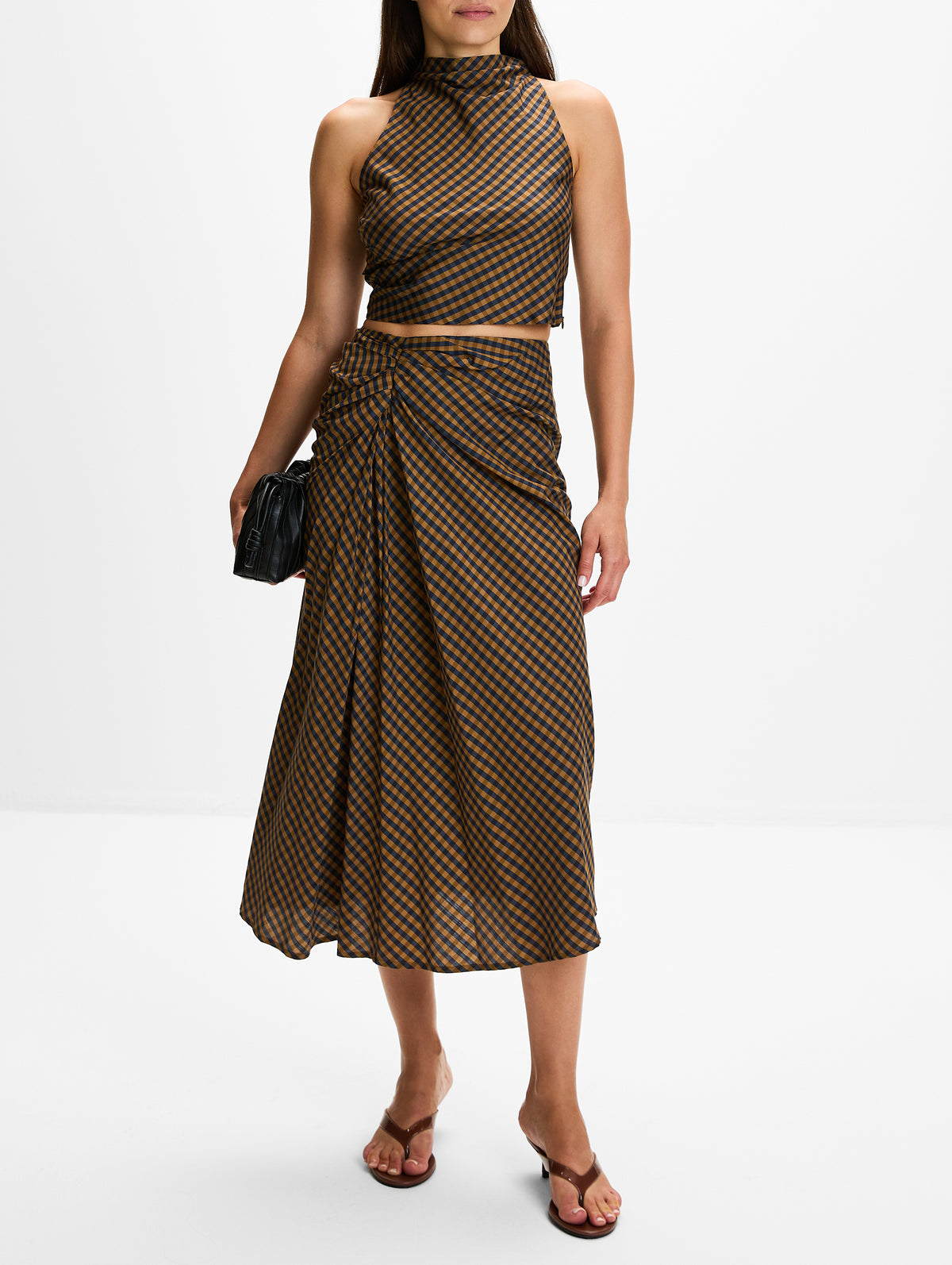 Jean Skirt,A.L.C.,PECAN/NAVY,Image 2