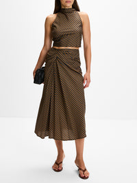 Jean Skirt,A.L.C.,PECAN/NAVY,Image 2