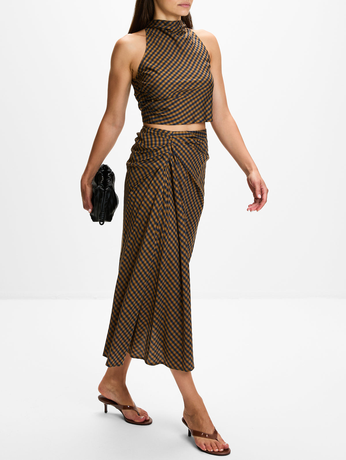 Jean Skirt,A.L.C.,PECAN/NAVY,Image 3
