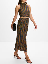 Jean Skirt,A.L.C.,PECAN/NAVY,Image 3