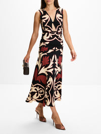 Mistico Midi Dress,JOHANNA ORTIZ,BLACK ECRU,Image 3