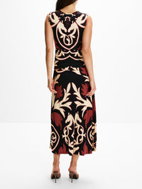 Mistico Midi Dress,JOHANNA ORTIZ,BLACK ECRU,Image 4
