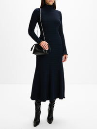 Magnolia Skirt,PROENZA SCHOULER WHITE LABEL,NAVY,Image 2