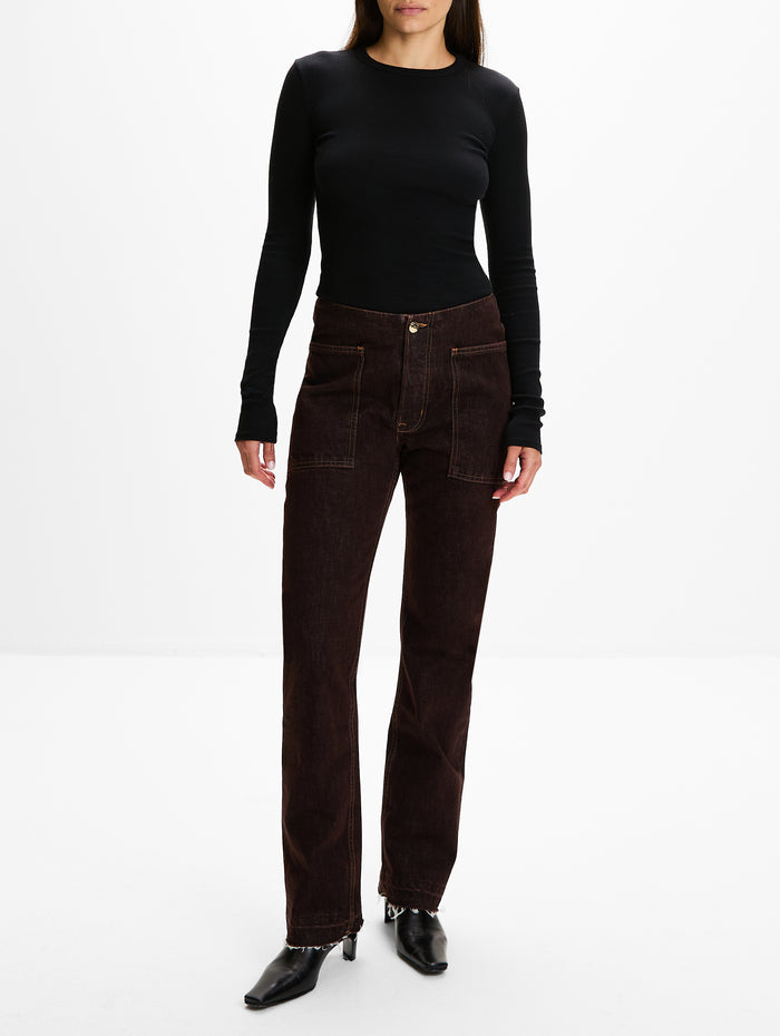 Bebe Jean,RÙADH,BORDEAUX WASH,Image 1