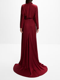 Marlon Skirt,SILVIA TCHERASSI,BURGUNDY,Image 4