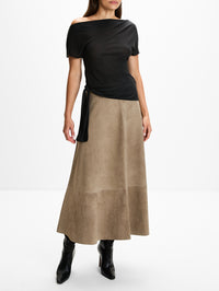 Off Shoulder Top,ST AGNI,CHARCOAL,Image 2
