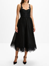 Valiant Lace Trim Midi Dress,ZIMMERMANN,BLACK,Image 2