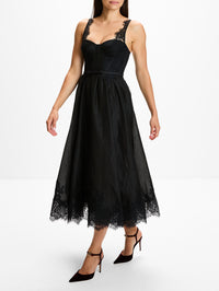 Valiant Lace Trim Midi Dress,ZIMMERMANN,BLACK,Image 3