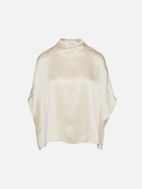 Satin Cape Tee,LAPOINTE,SAND,Image 2