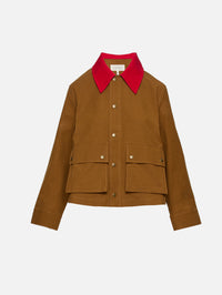 Swingy Jacket,THE GREAT,RUST W BRIGHT RED,Image 1