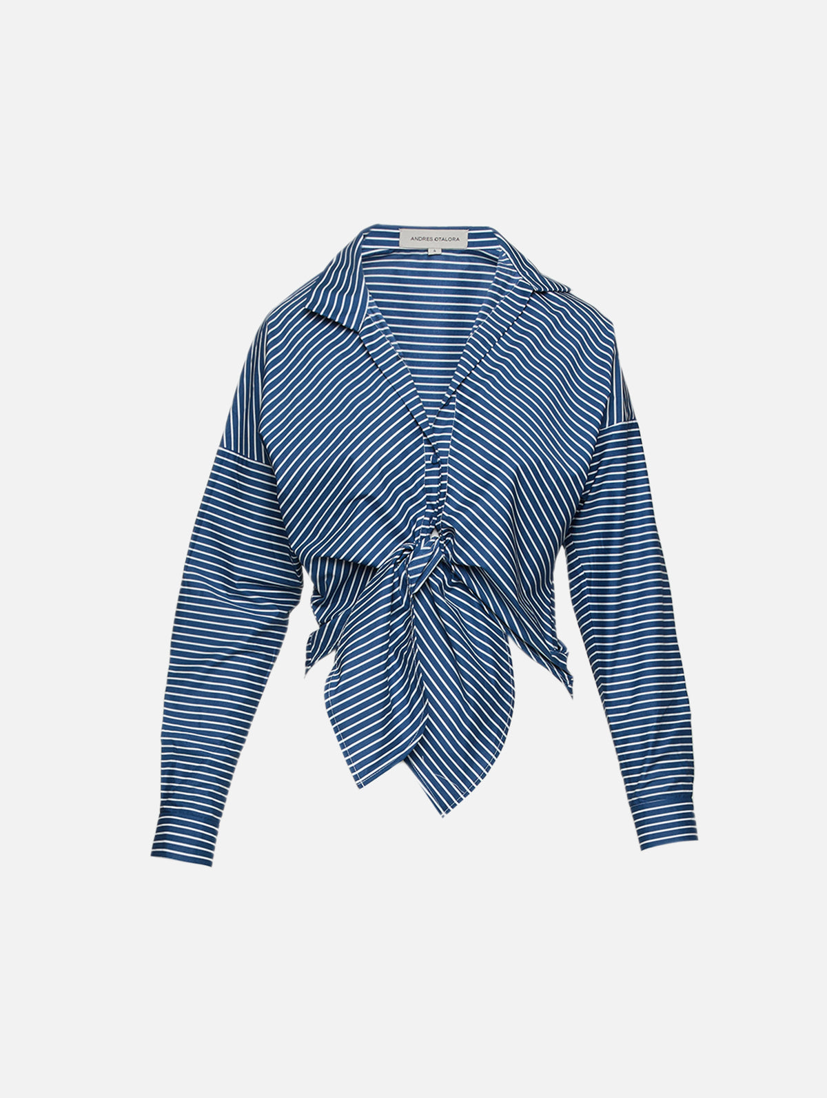 Horizonte Blouse,ANDRES OTALORA,NAVY STRIPES,Image 2