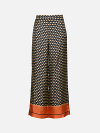 Geometric Print Pant,FENDI,ORANGE/BLACK,Image 2
