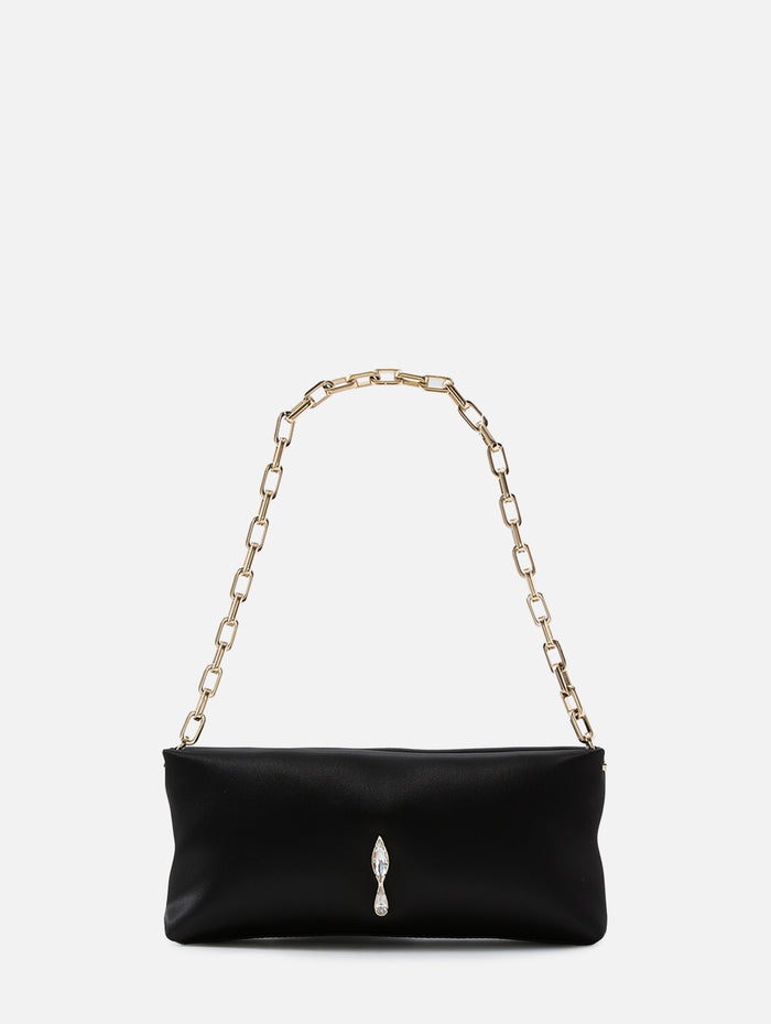 Maykimay Satin Pouch,CHRISTIAN LOUBOUTIN,BLACK,Image 1