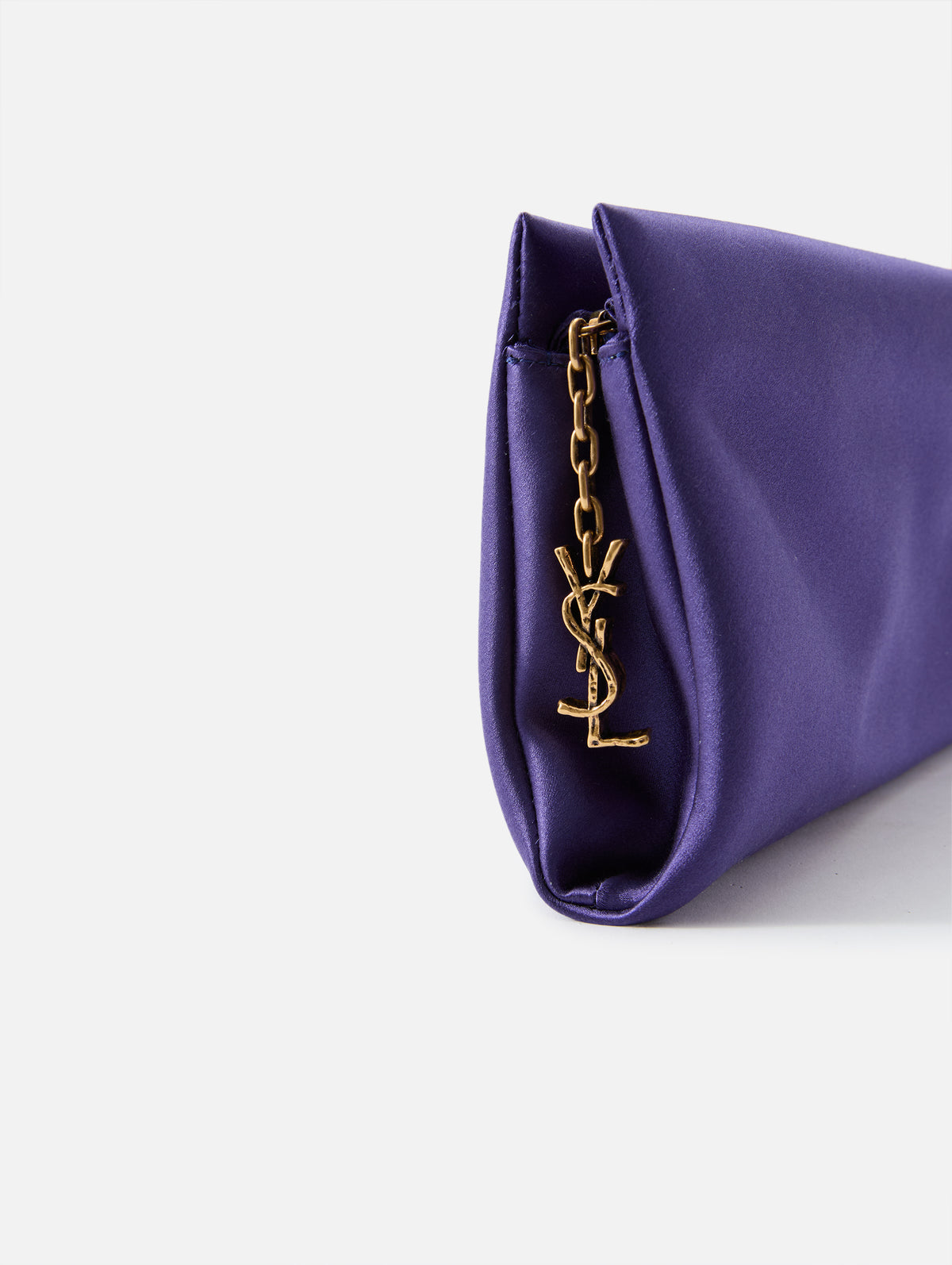 Supple Pochette Bag,SAINT LAURENT,INK BLUE,Image 3