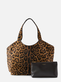 Icare Shopping Tote,SAINT LAURENT,BROWN BLACK,Image 2