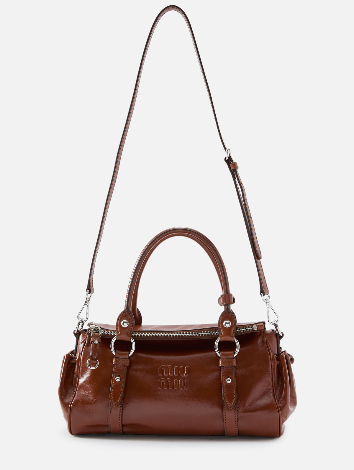 Pocket Luggage Bag,MIU MIU,PALISSANDRO,Image 3