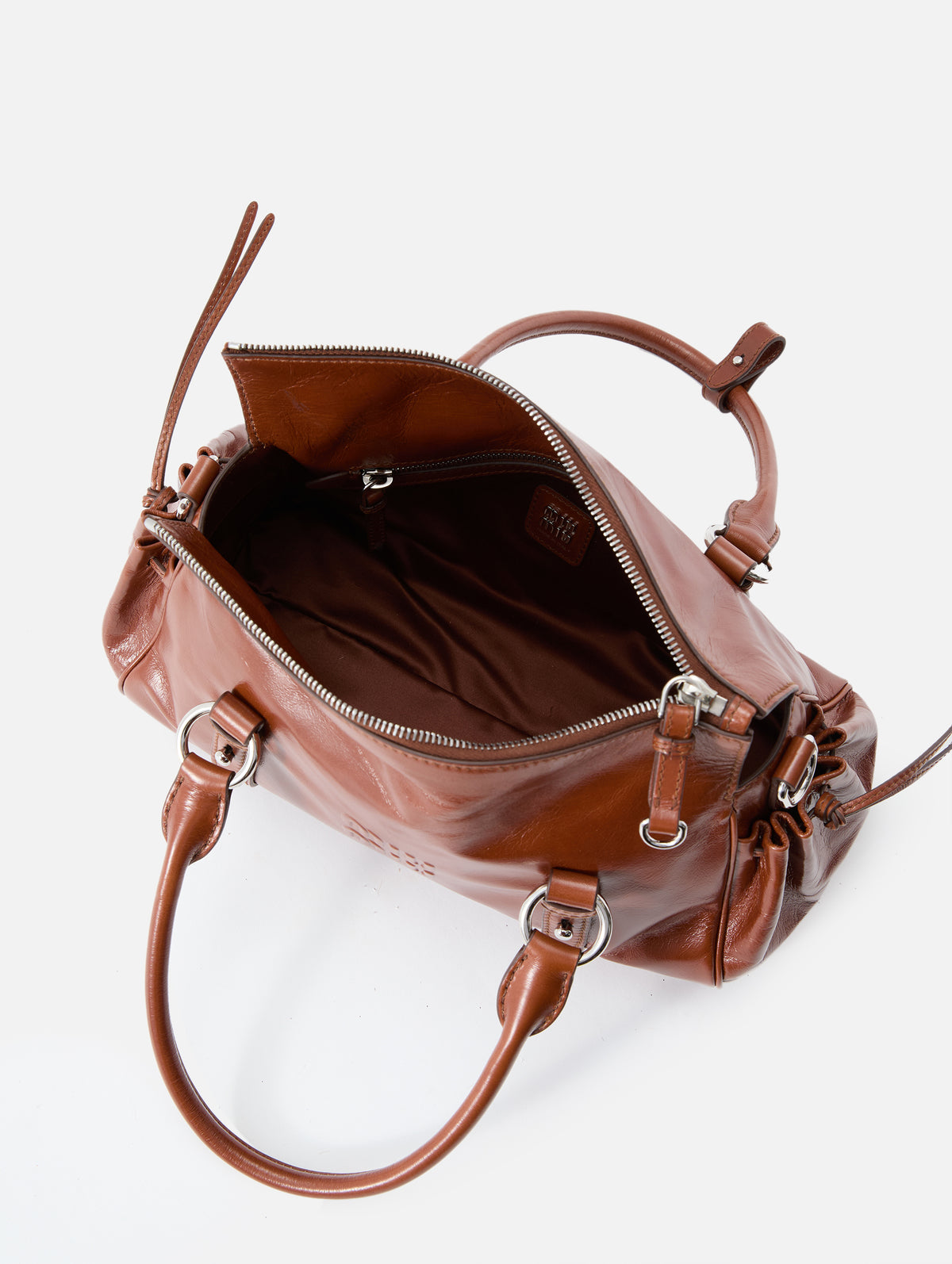 Pocket Luggage Bag,MIU MIU,PALISSANDRO,Image 4