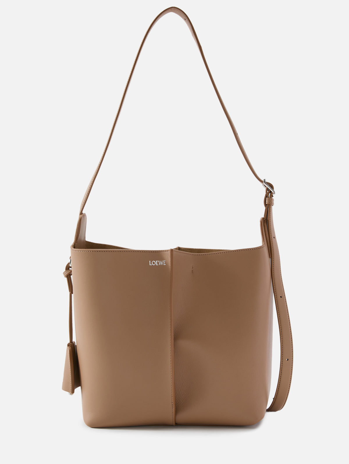 Medium Bilbao Bucket Bag,LOEWE,MOCHA,Image 1