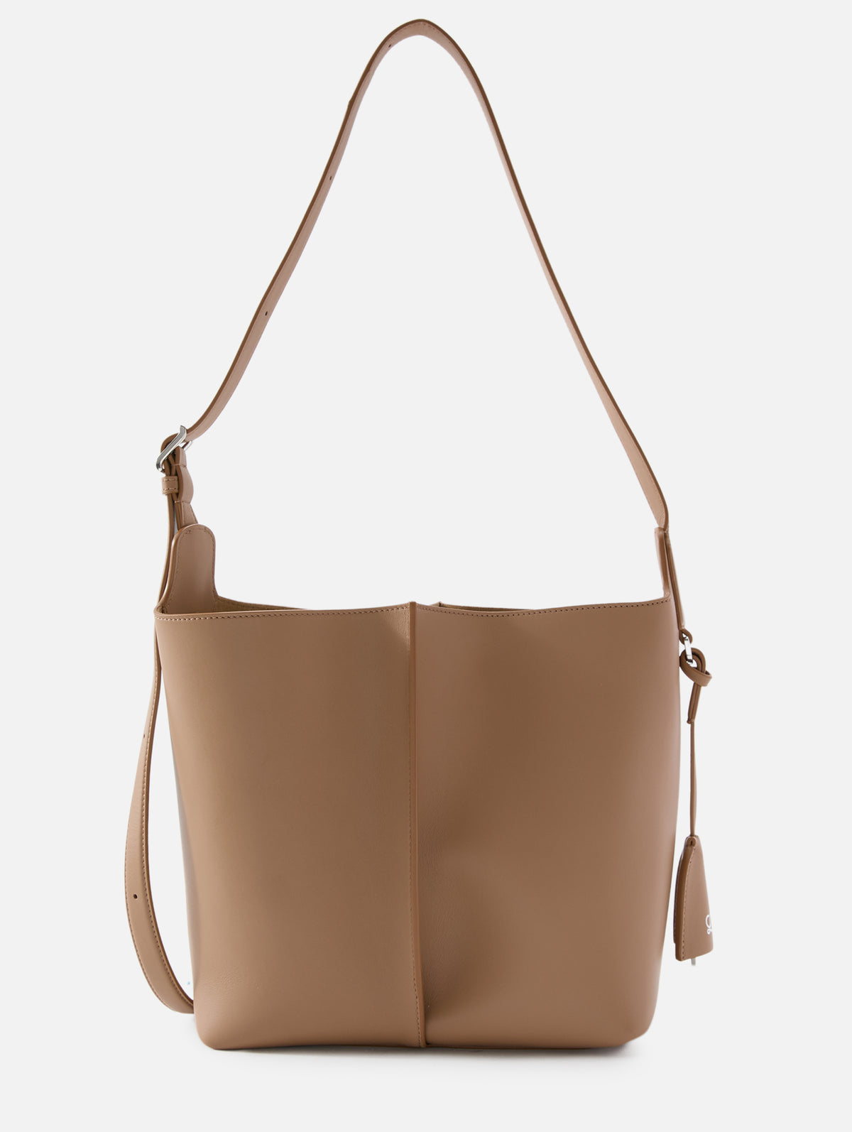 Medium Bilbao Bucket Bag,LOEWE,MOCHA,Image 3