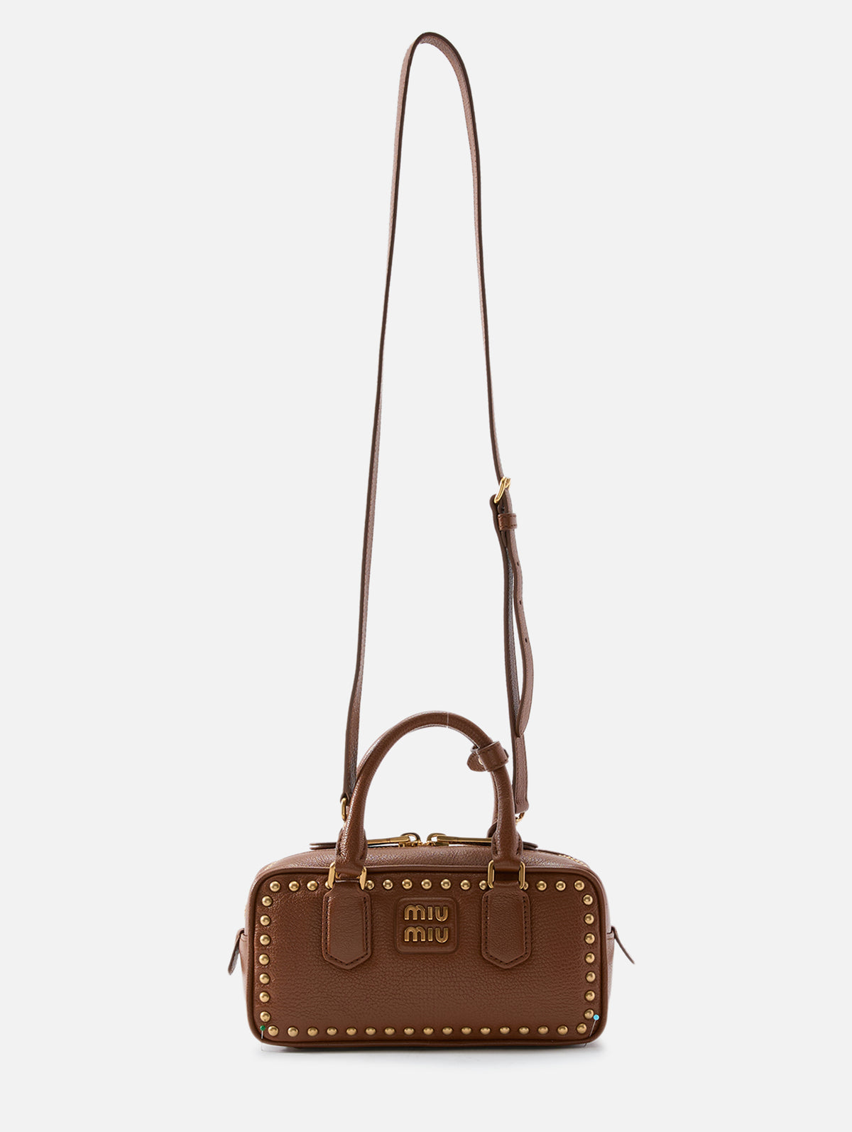 Arcadie Top Handle Bag,MIU MIU,BRANDY,Image 3