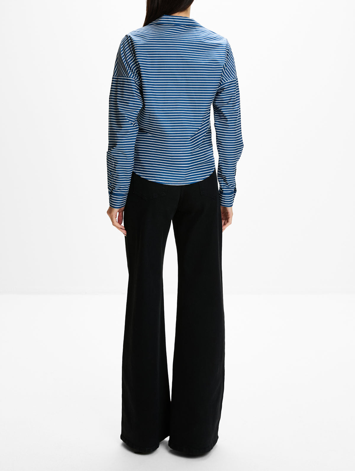 Horizonte Blouse,ANDRES OTALORA,NAVY STRIPES,Image 3